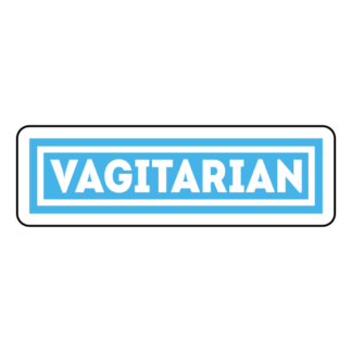 Vagitarian Sticker (Baby Blue)